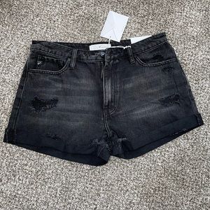 NWT Black Kancan Jean Shorts